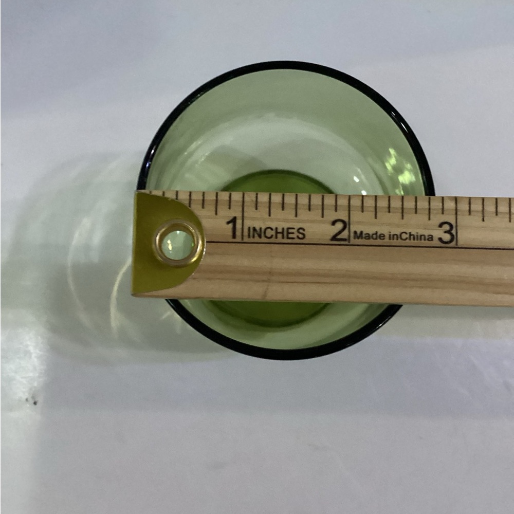 Vintage Anchor Hocking Avocado Green Sherbet Dessert Glass - Picture 5 of 6